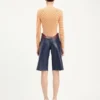 Bermudashorts med utskjæringer