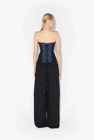 Bi-Material Denim-korsetteren