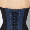 Bi-Material Denim-korsetteren Bi-Material Denim-korsetteren