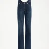Curved Denim Jeans