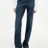 Curved Denim Jeans
