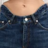 Curved Denim Jeans
