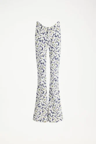 Curved-Jeans med blomstermønster