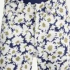 Curved-Jeans med blomstermønster