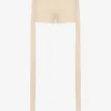De beige Gaultier-shortsene med lapp De beige Gaultier-shortsene med lapp