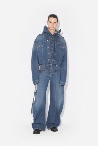 Den double denimjakke