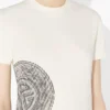 Den hvite Laurel-stemplede Baby Tee Den hvite Laurel-stemplede Baby Tee