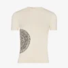 Den hvite Laurel-stemplede Baby Tee Den hvite Laurel-stemplede Baby Tee
