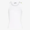 Den hvite piercing-tank-toppen Den hvite piercing-tank-toppen