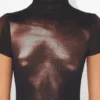 Den korte bronsefargede Body Dust-kjolen Den korte bronsefargede Body Dust-kjolen
