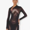 Den lange bronsefargede Body Dust-kjolen Den lange bronsefargede Body Dust-kjolen