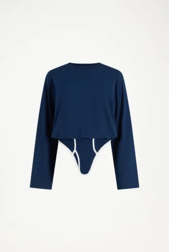 Den langermete Twisted-Bodysuit