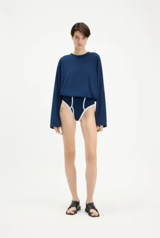 Den langermete Twisted-Bodysuit