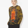 Den oversized khaki Madaillon-topperen Den oversized khaki Madaillon-topperen