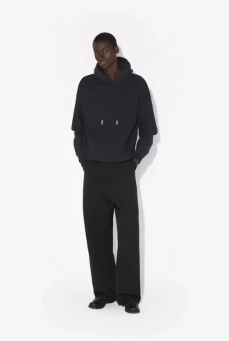 Den oversized sorte JPG-Sweatshirt