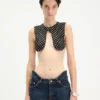 Den prikkete crop-toppen