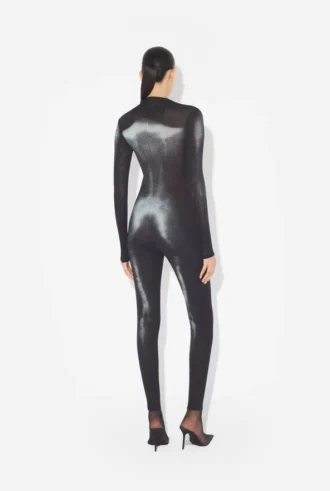 Den sølvfargede Body Dust-Bodysuit