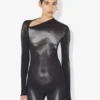 Den sølvfargede Body Dust-Bodysuit Den sølvfargede Body Dust-Bodysuit