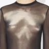 Den sølvfargede Body Dust-toppen