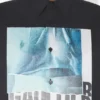 Den svarte oversized Water-skjorten Den svarte oversized Water-skjorten