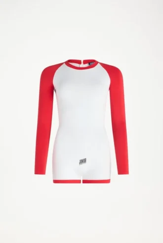 Den tofargede Junior Gaultier-Playsuits