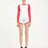 Den tofargede Junior Gaultier-Playsuits