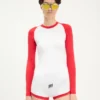 Den tofargede Junior Gaultier-Playsuits