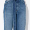 Denimjeans med belte Denimjeans med belte