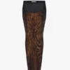 Det lange draperte Wood-skjørtet