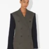 Jakken i to materialer Jakken i to materialer