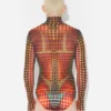 Re-Edition – den brune mesh-topperen med prikker Re-Edition – den brune mesh-topperen med prikker