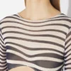 Re-Edition – den marineblå Body Morph-crop-toppen Re-Edition – den marineblå Body Morph-crop-toppen