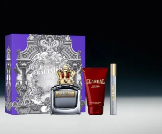 Scandal Pour Homme 3,4 oz, dusjgel 2,5 oz og spray