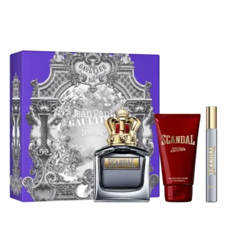 Scandal Pour Homme 3,4 oz, dusjgel 2,5 oz og spray