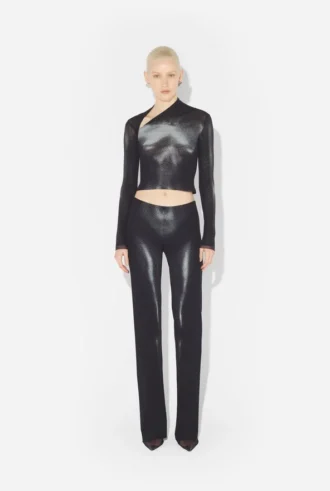 Silver Body Dust Crop Top