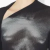 Silver Body Dust Crop Top Silver Body Dust Crop Top