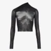 Silver Body Dust Crop Top Silver Body Dust Crop Top