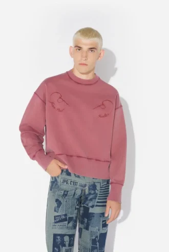The Needles-sweatshirt med broderi