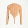 The striped Bodysuits